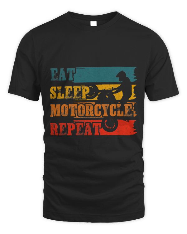 Men Eat Sleep Motorcycle Repeat Funny Motorcycle Lover