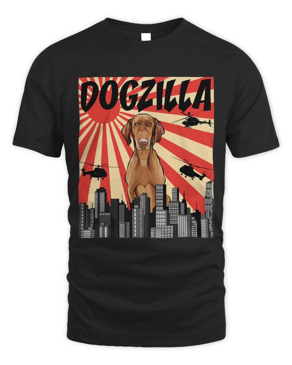 Funny Retro Japanese Dogzilla Vizsla