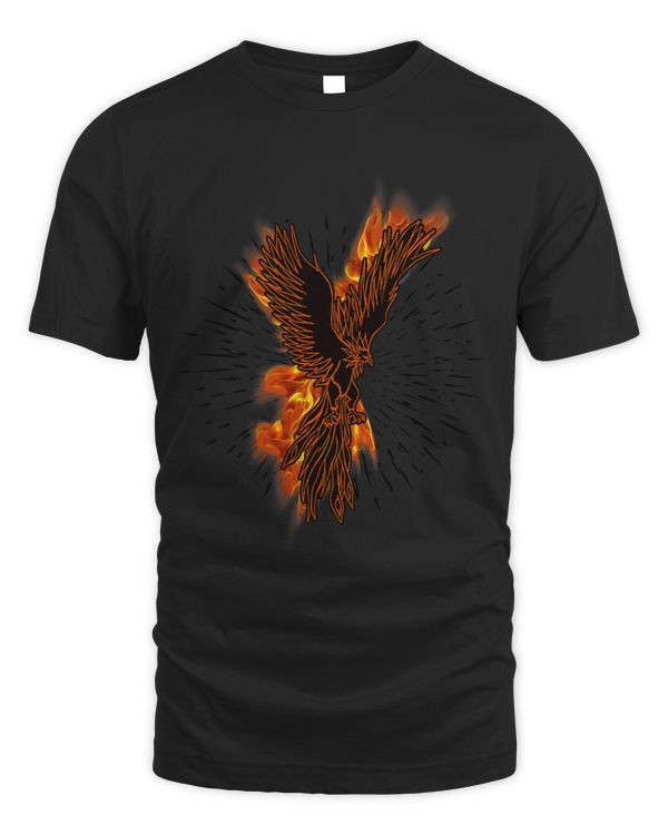 Gothic Burning Phoenix Motorcycle Riders Wild Gift