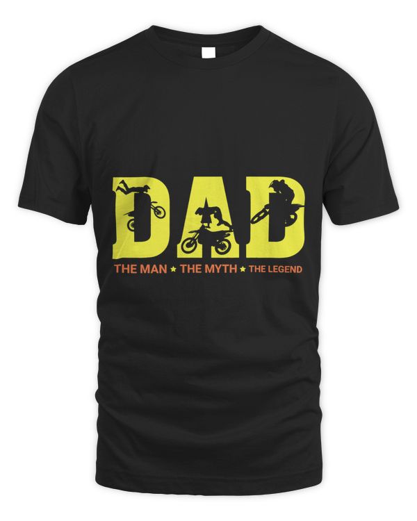 Funny DAD The Man The Myth The Legend Motorcycle Races Lover