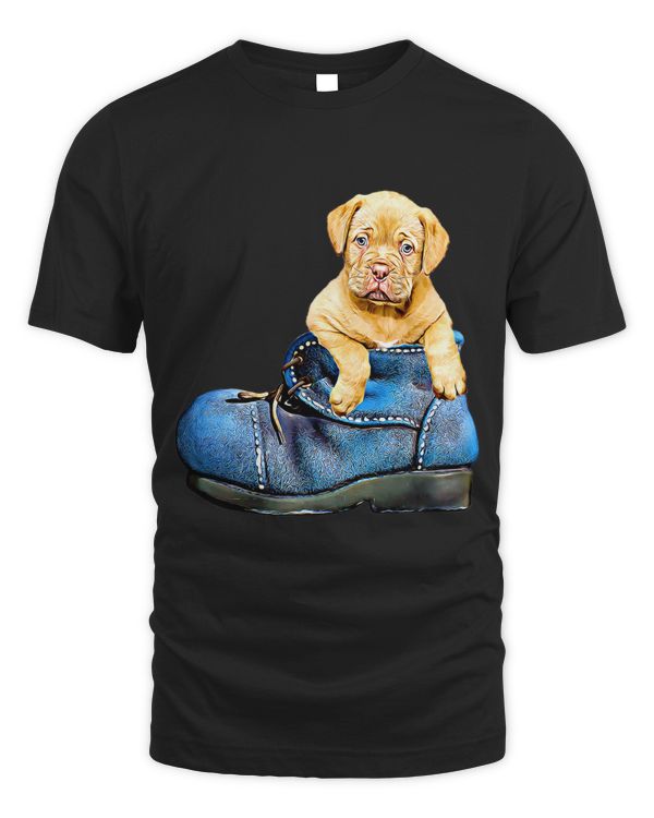Cute Puppy Dog in a shoe for Puppy Lover and and Dog Owners