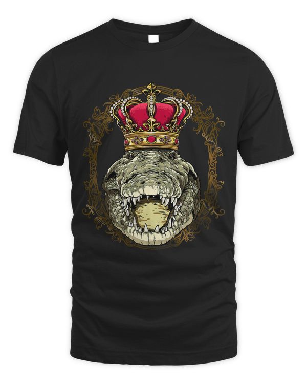King Crocodile Wearing CrownQueen Crocodile Animal 506