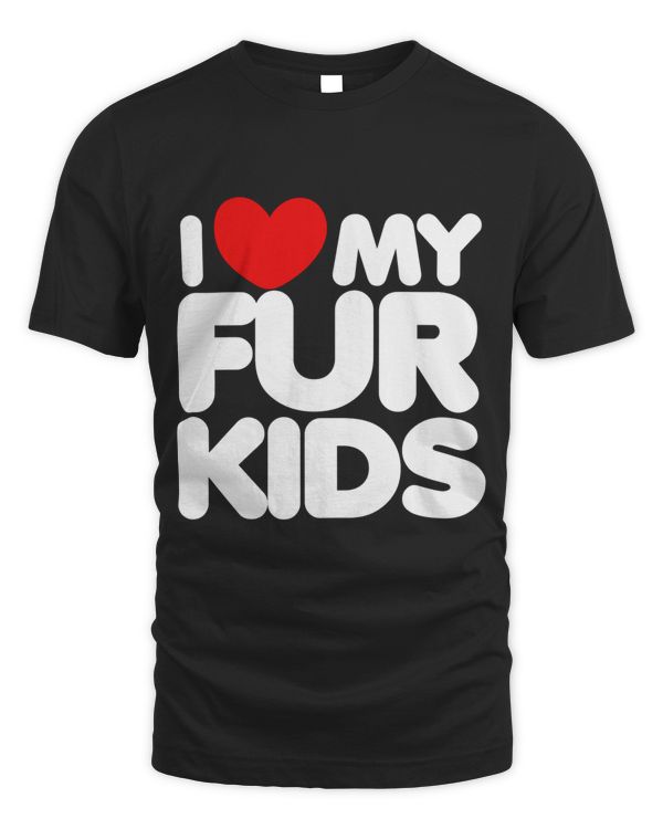 I love my fur kids long sleeve tshirts fur baby dog mom