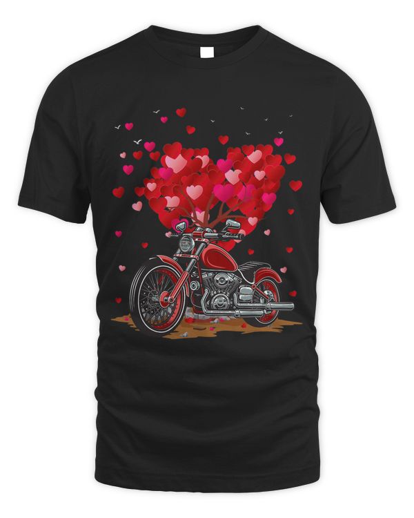 Funny Motorcycle Lover Heart Shape Motorcycle Valentines Day