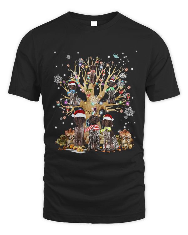 Pointer Christmas Tree Lights Xmas Pajama Dog 131