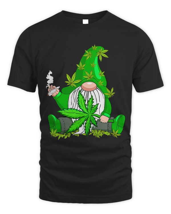 Funny Gnome Pot Leaf 420 Marijuana Weed St Patricks Day