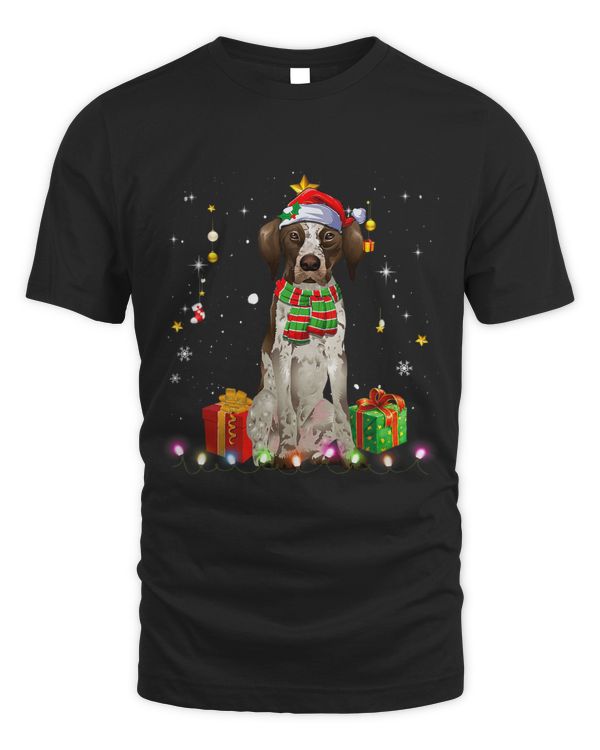 Shorthaired Pointer Santa Christmas Tree Lights Xmas Boys 57