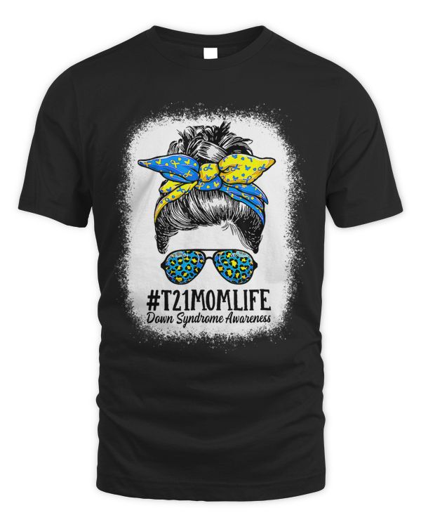 Bleached Down Syndrome Mom Life Messy Bun Trisomy 21 Women