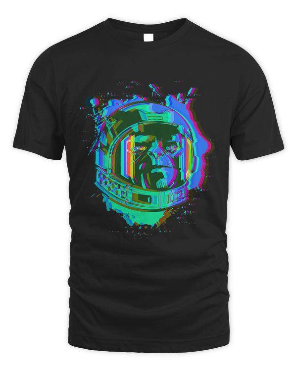 Cosmic Chimpanzee Astronaut Space Vaporwave Retro Vintage