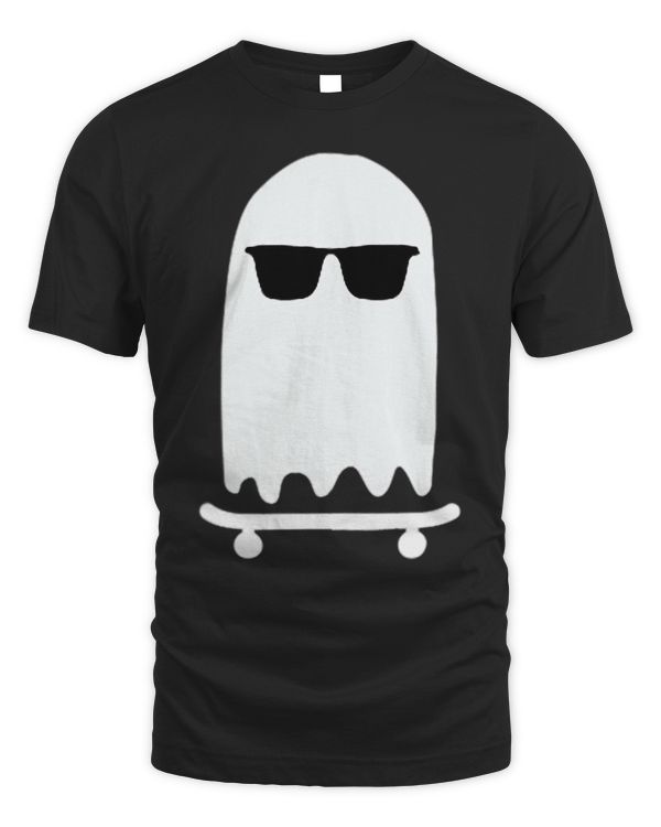 Ghost Skateboard Lazy Halloween Costume Cool Skateboarding