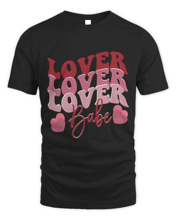 Lover Babe Valentines Day Cute Pink Retro Vintage Design