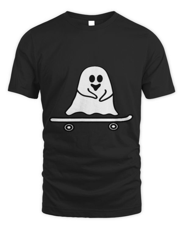 Ghost Skateboard Lazy Halloween Costume Funny Skateboarding