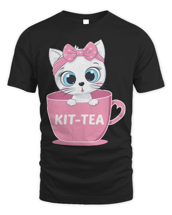 Cute Kit Tea Cup Funny Cat