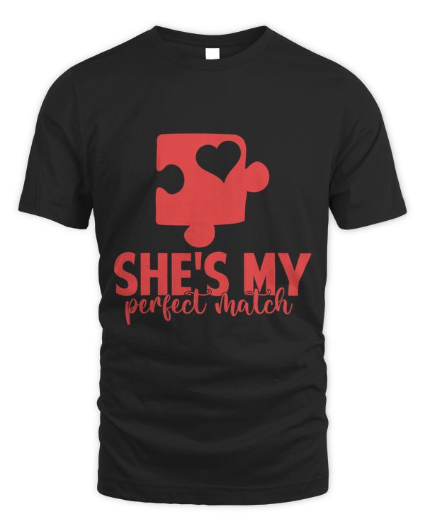 Shes My Perfect Match Happy Valentines Day Couple Matching