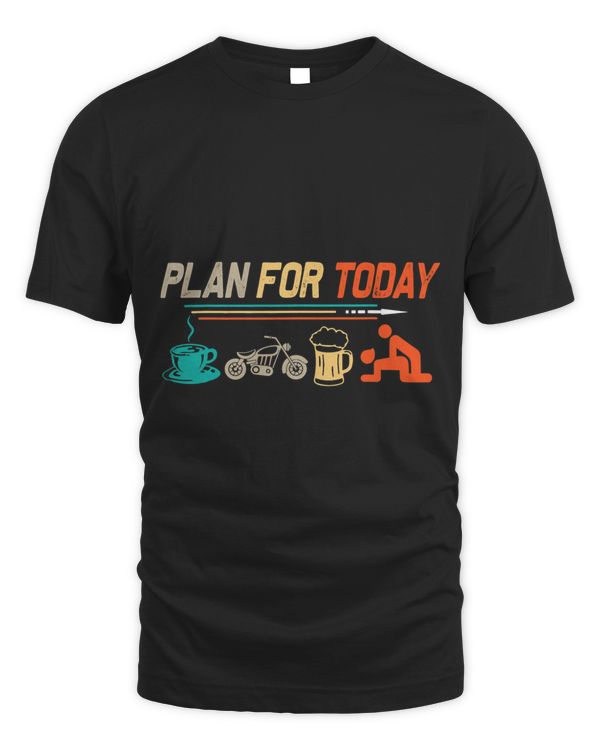 Retro My Plan For Today Vintage Motorcycles Gift