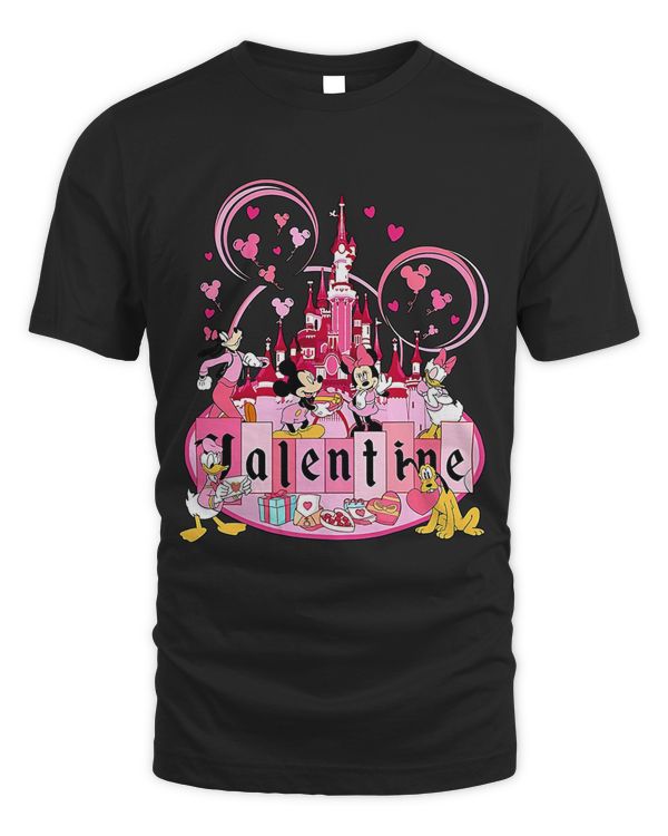 Cute Valentine Pink Castle Happy Valentines Day Girlfriend