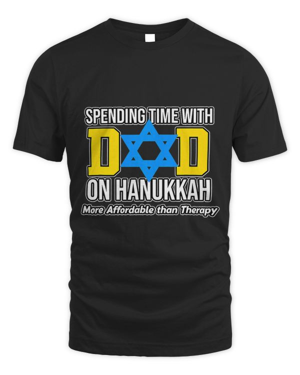 Spending Time With Dad On Hanukkah Jewish Jew Family Graphic