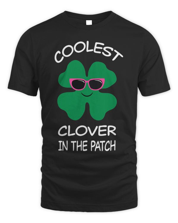 St Patricks Day Coolest Clover In The Patch Pink Sunglasses