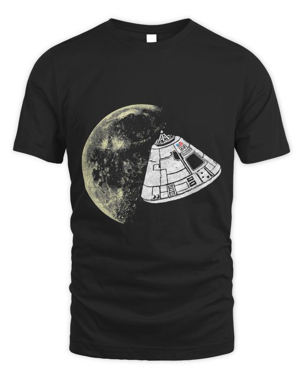 Retro Apollo 11 Command Module Moon Landing Vintage Graphic