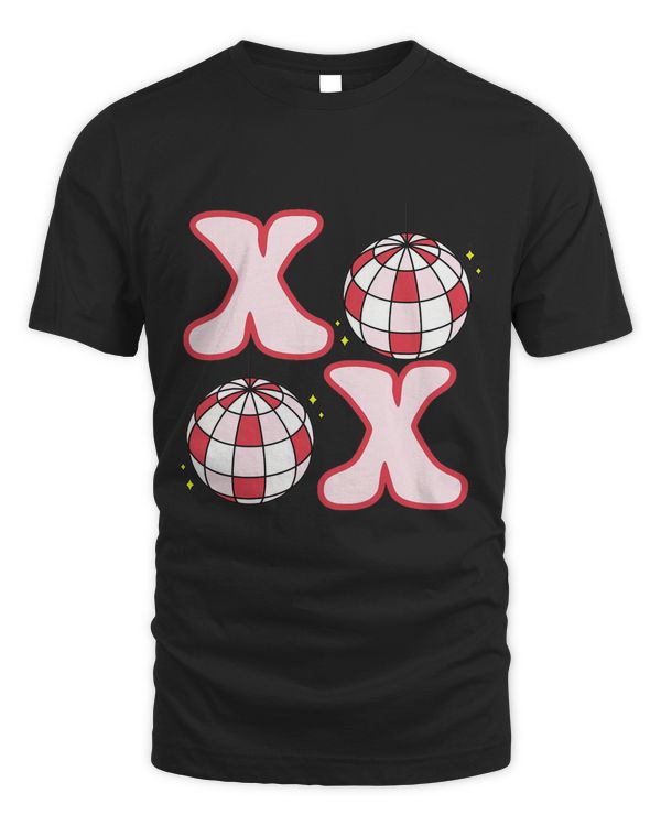 Retro Valentines Day XOXO Love Disco Heart Valentine