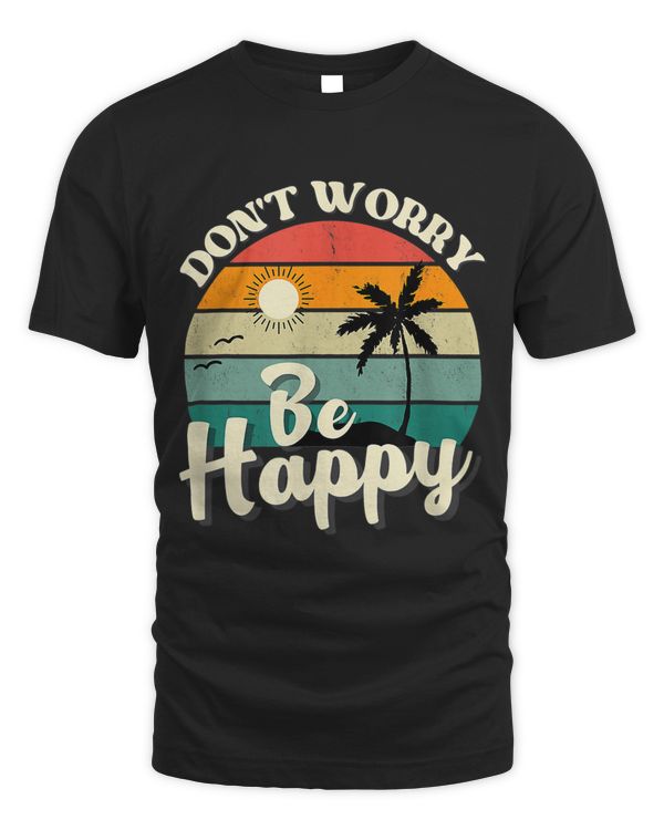 Retro Be Happy Beach Vibes Island Vacation