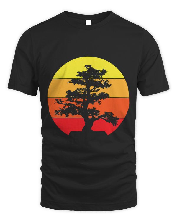 Pacific Ocean Beach Bonsai Tree Sun Retro Vintage Improved