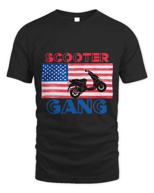 Scooter Gang Moped American Flag Motorcycle Gear
