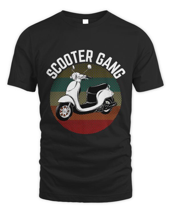Scooter Gang Retro Vintage Moped Motorcycle Gear 2 Wheeler
