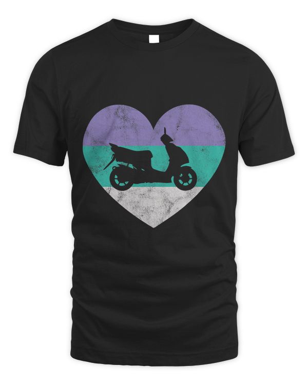 Scooter Moped Gift For Women Girls Retro Cute