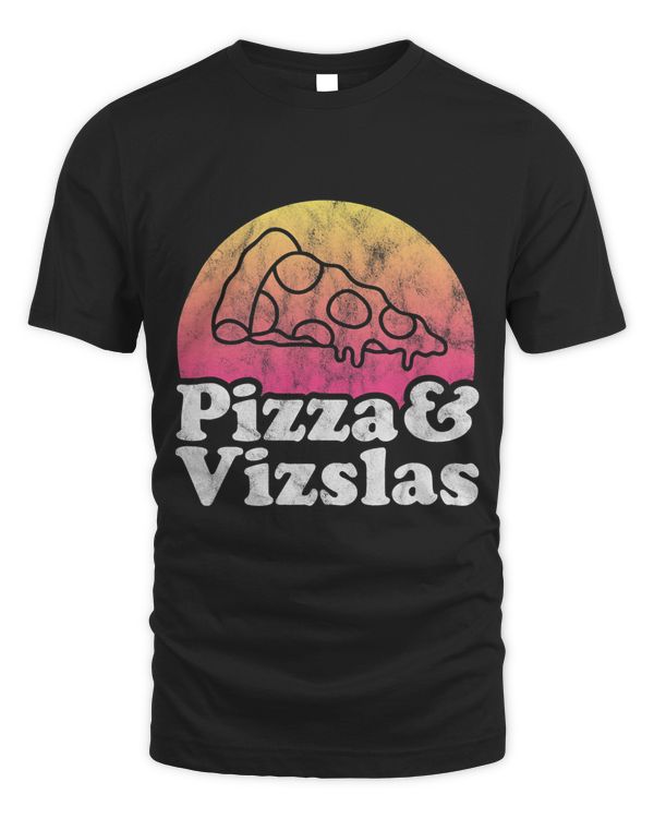 Pizza and Vizslas or Vizsla