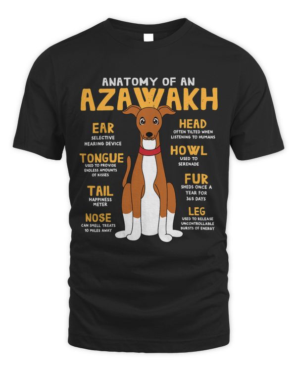 Azawakh Anatomy Funny Dog Mom Dad Cute Gift