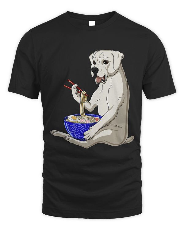 Funny Japanese Kawaii Dog Ramen Noodles American Bulldog