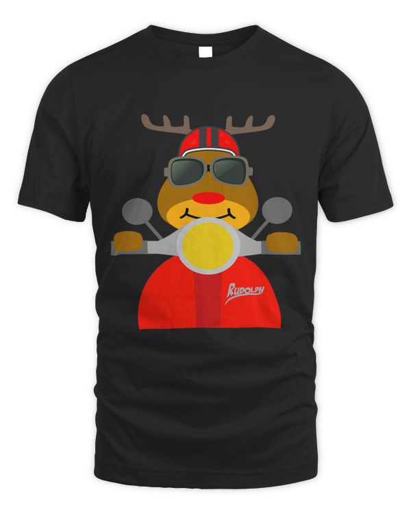 RUDOLPH BY MOTORCYCLE CHRISTMAS IS COMING Navidad
