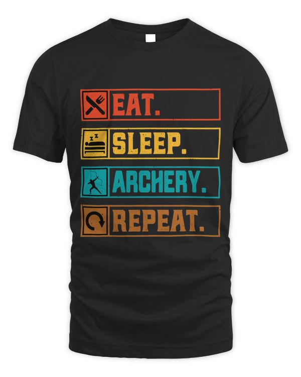 Archer Funny Eat Sleep Archery Repeat Vintage Archery