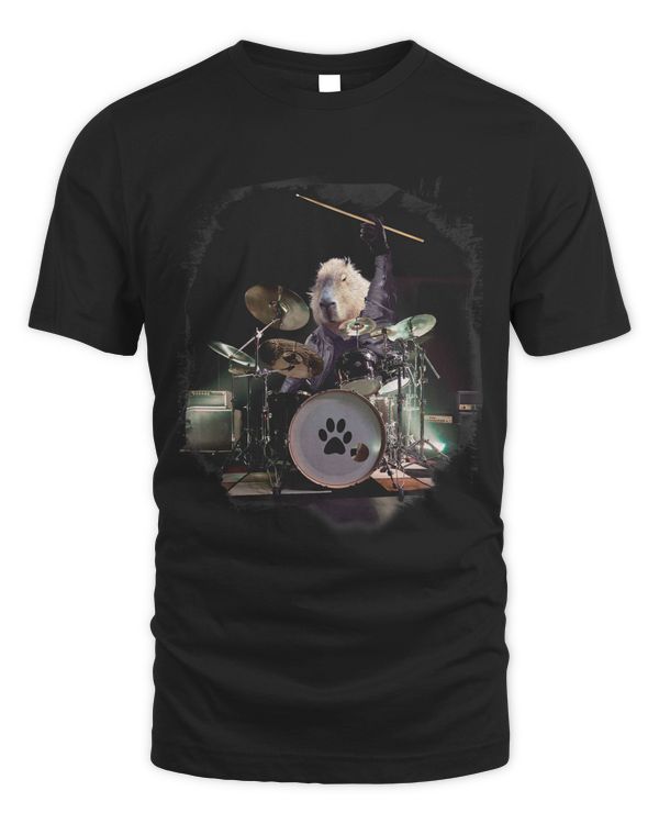Capybara Drummer Playing Drums Funny