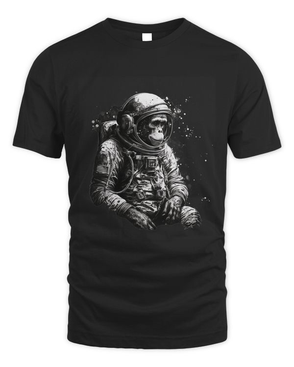 Chimpanzee Space Astronaut Travel Monkey Vintage Design