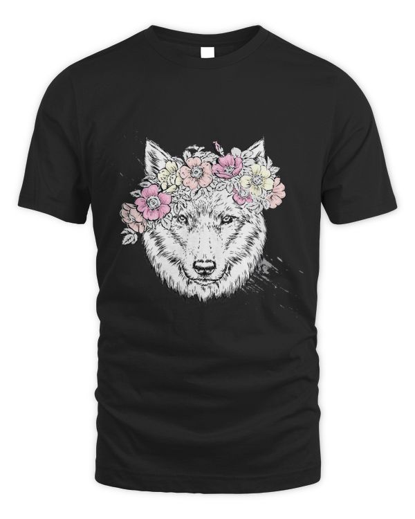 Beautiful Wolf Wreath Roses
