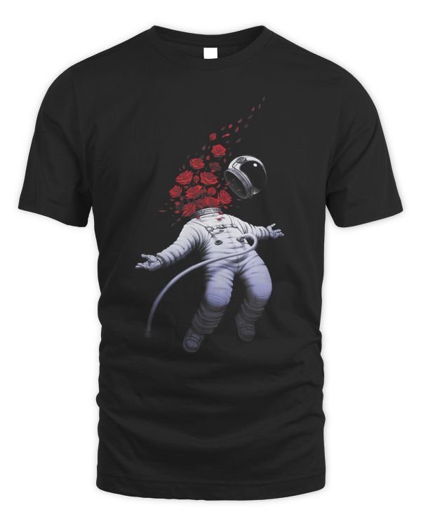 Astro Spring Astronaut Helmet Red Roses Space Suit Astronaut