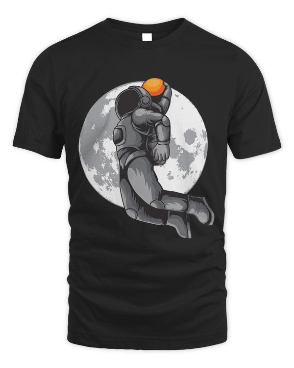 Astronaut Basketball Dunking In Space
