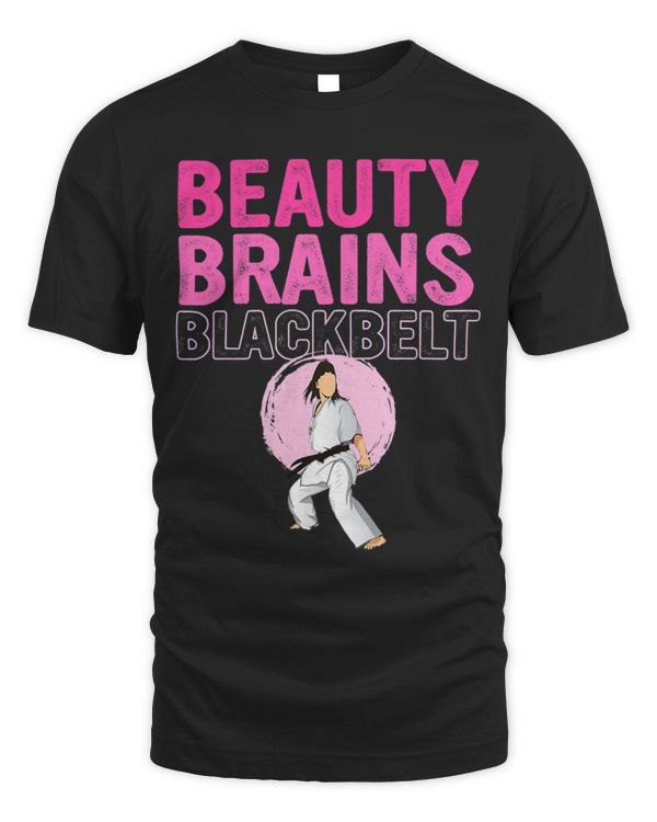 Beauty Brains Black Belt Karate Taekwondo Martial Arts Gifts