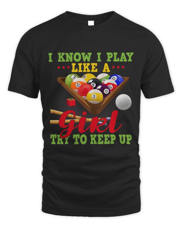 Cool Billiards Art For Women Girl Pool Player 8 Ball Snooker