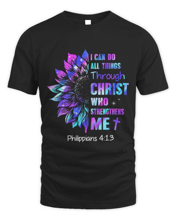 Best Do All Things Through Christs Strengthen Sunflower