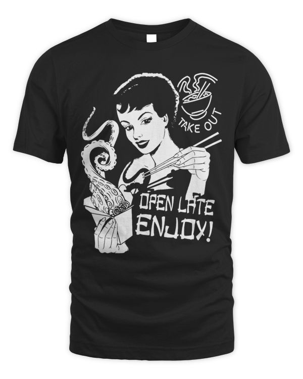 Dark Vapor Wave Tentacle Beauty Take Out Open Late Enjoy