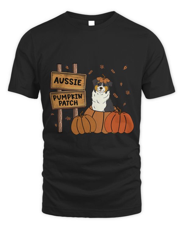 Aussie Dog Lovers Pumpkin Patch Thanksgiving Halloween 33