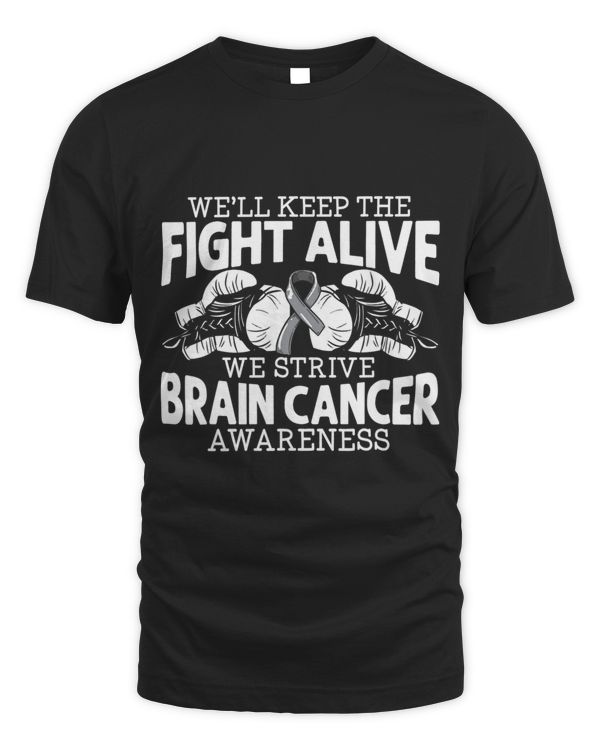 Brain Cancer Awareness Gray Ribbon