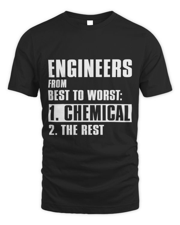 Chemical Engineer Funny Gift Engineers From Best To Worst
