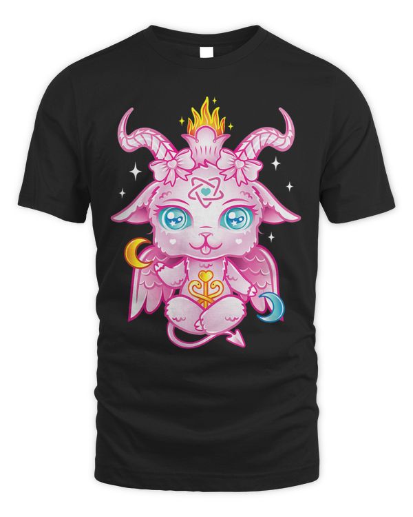 Cute Baby Baphomet Pink Pastel Goth Kawaii Demon