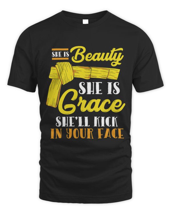 Cool Karate Girl Martial Arts Judo Graphic Men Women T Shirt