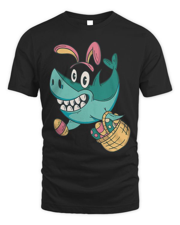 Cute Stylish Easter Shark Tees For Kids Teenagers Adults