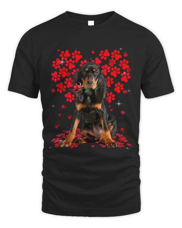 Cute Love Coonhound Dog Valentine Pet Dog Lover